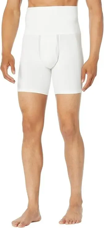 Spanx Men's Compression Sculpting Boxer Brief Shapewear Breathable White L NWT