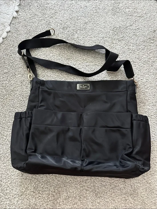 kate spade Black Nylon Crossbody Organizer Tote