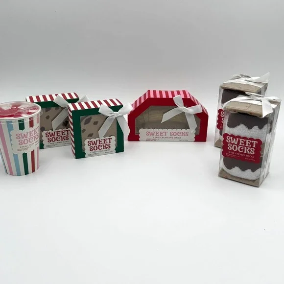 Sweet Socks 6-Pair Novelty Food Socks Bundle NIB Women's 4-10