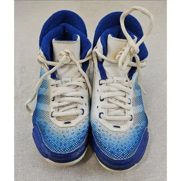 Adidas TS Heat‎ Check Basketball Sneakers White Blue Heat Sensitive Mens 6.5