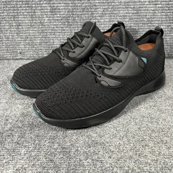 Vessi Everyday Move Shoes Mens Size 11 Black Knit Walking Athletic Sneakers‎