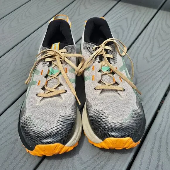 NWOB, Asics Men's Gel Trabuco 12 Running Shoes gray/green, Size 15