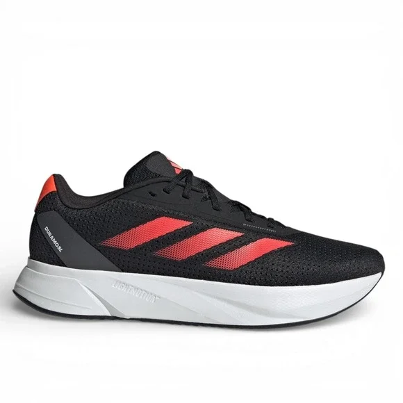 Adidas Duramo SL Running Shoes Mens Size 12 Black Solar‎ Red Sneaker IF9483 NEW
