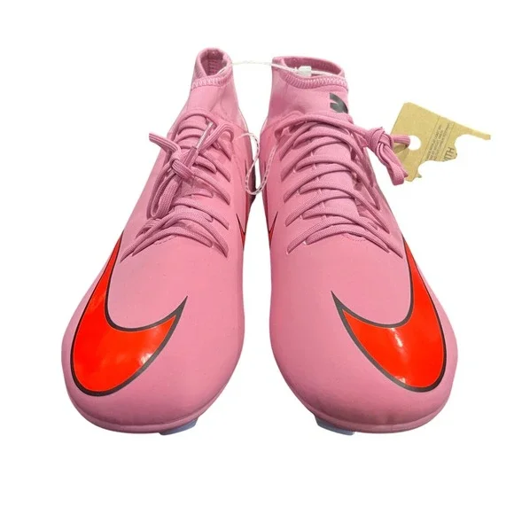 Nike Mercurial Superfly 9 Academy MG Pink Orange Soccer Cleats FQ8314-600 Men 12
