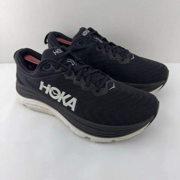 Hoka One One Men's Gaviota 5 Black/White Stability Running Shoes‎ Size 13