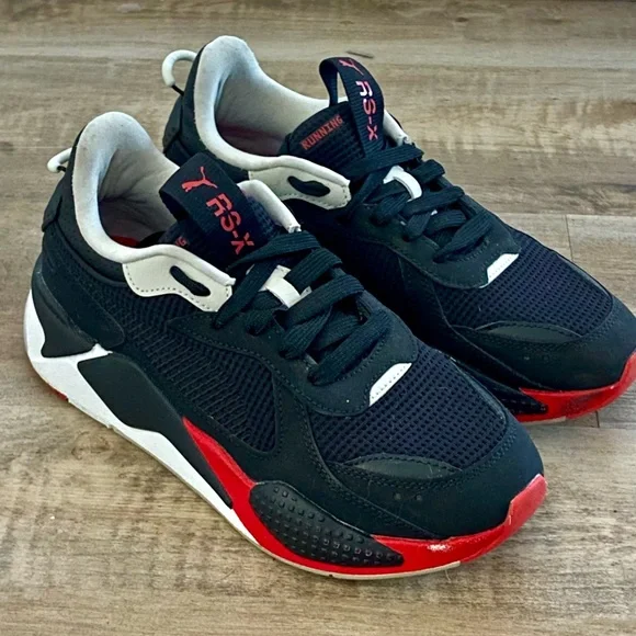 Puma RS-X low running shoes red/black/white 6.5‎