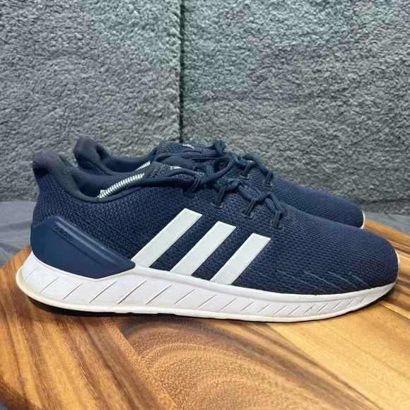 Adidas Questar Mens Navy Blue Running Athletic Shoes‎ Lace Up Sneakers Size 12
