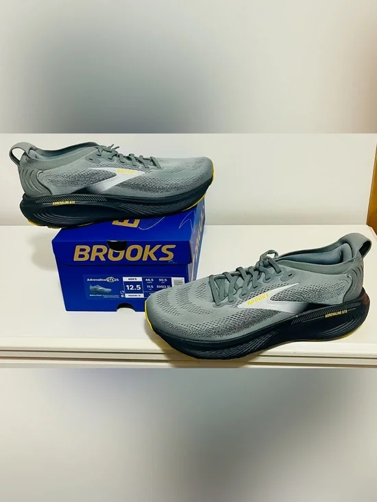 Brooks Men’s Grey Adrenaline GTS Running Shoes