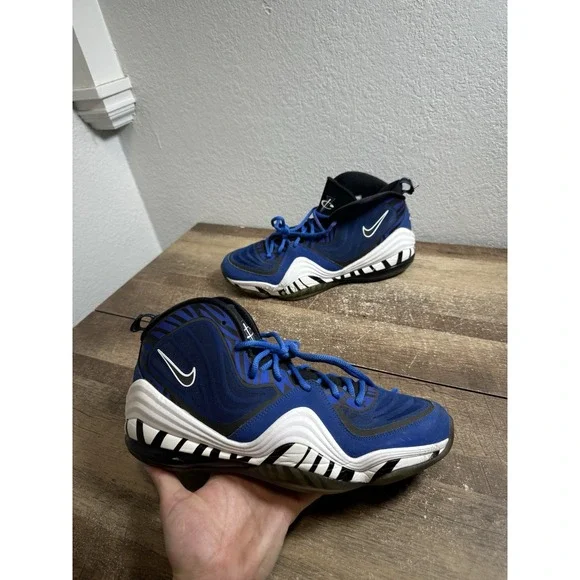 Nike Air Penny 5 Memphis Tigers Men's Size 12 Blue Basketball‎ Shoes 537331-401