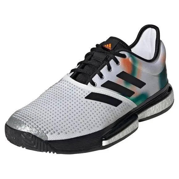 ADIDAS SOLE COURT PRIMEBLUE WHITE/BLACK/SILVER MET 12