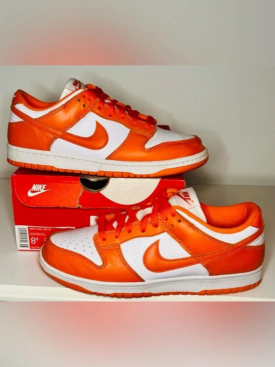 Nike Dunk Low Orange White Sneakers