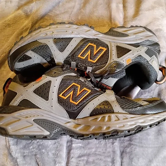 New Balance 481v3 Mens 13 All Terrain Trail Running Shoes Black Grey MT481GO3
