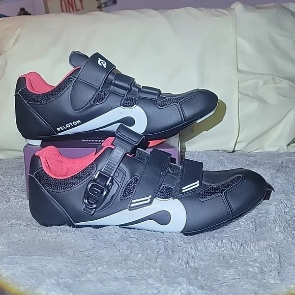 Peloton PL-SH-B 46 Unisex Size 46 Q3 Mens Strap In Bike Cycling‎ Shoes w Cleats