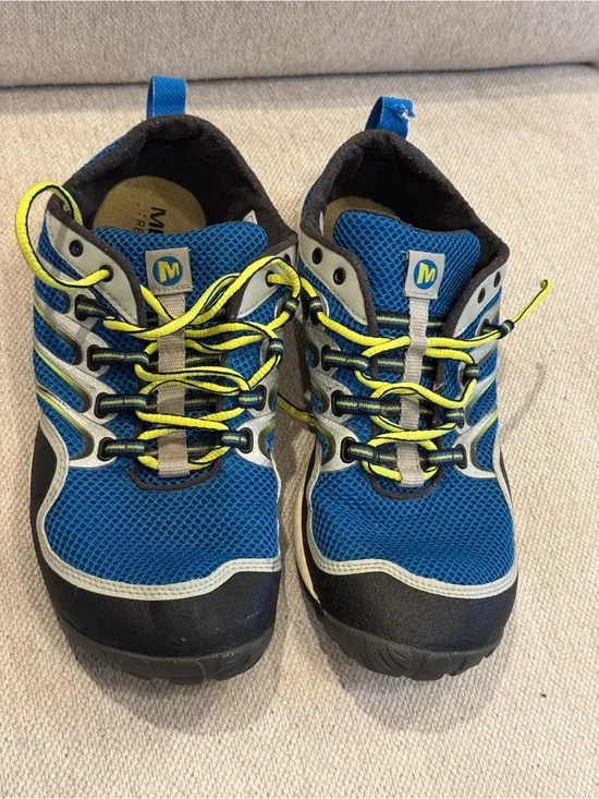 ⁠Merrell Mix Master Trail Running Shoes Men's 9.5 Blue Yellow Vibram (J39885⁠)