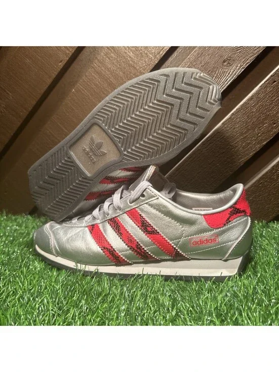 Adidas Country Japan Snakeskin Pack- Silver Metallic Scarlet JP7077 Size 6M