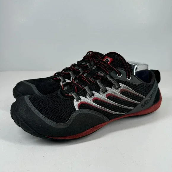 Merrell Trail Glove Men's US 10.5 Black Molten Lava Barefoot Running Shoe J85525