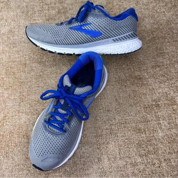 Brooks Adrenaline GTS 20 Blue/Grey Running/Athletic Sneakers M-8 W-9.5
