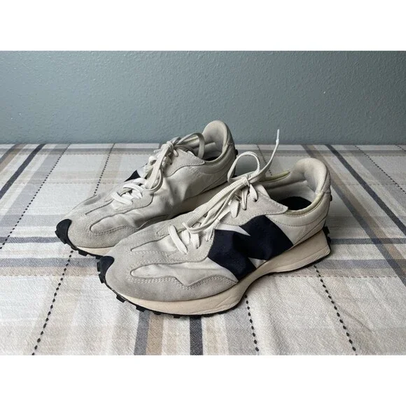 New Balance 327 Sea Salt Sneakers Gray Black MS327FE Men’s Sz 8.5 US