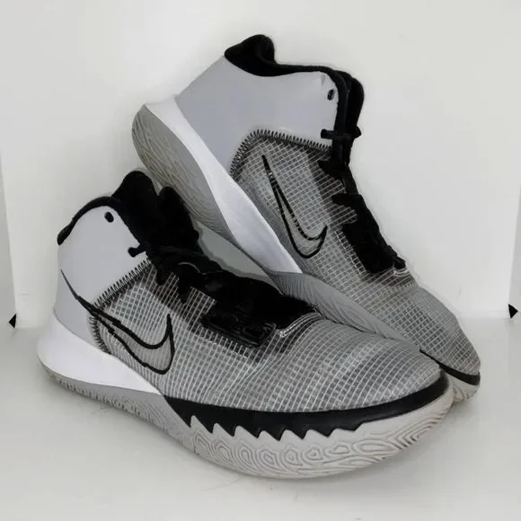Nike Kyrie Flytrap 4 Men's Pre-owned Wolf Gray/Black Basketball Sneakers - sz. 8