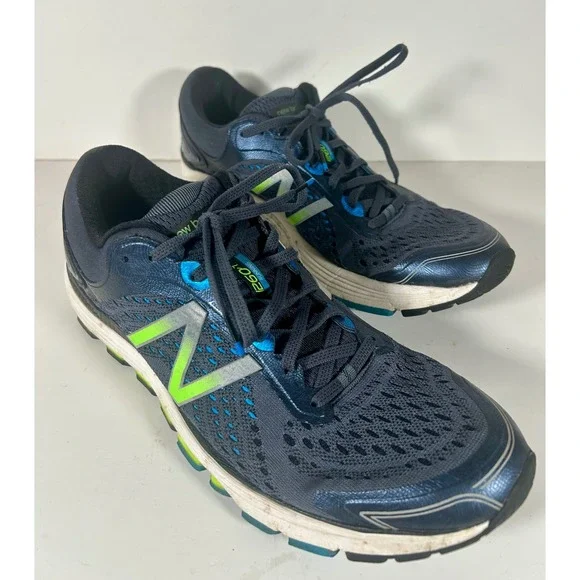 New Balance 1260v7 Mens Running Shoes Navy Blue Lime Green M1260BB7 Size 12