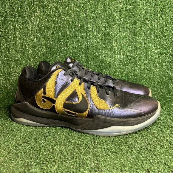 Nike Kobe 5 Protro Years of the Mamba Basketball Sneakers Eggplant Gold Men 12.5