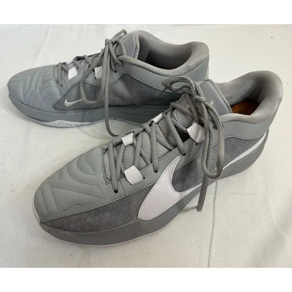Nike Zoom Freak 5 TB Wolf Grey/White DZ2946‑002 Size 13 Sneakers
