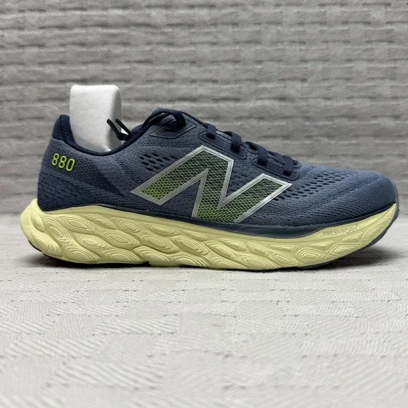New Balance Fresh Foam X 880v14 Shoes Mens Size 7 Grey Yellow‎ Running