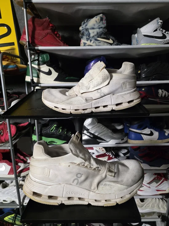 🔥 On Running Men's Size 10.5 Cloudnova Athletic Shoes Off-White/Cream