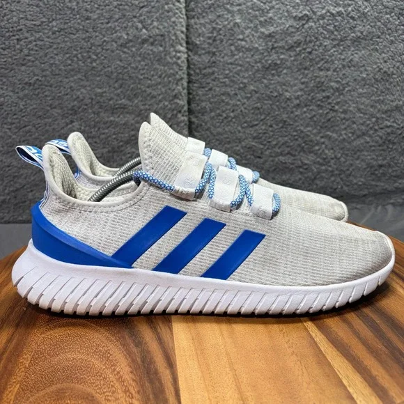 Adidas Kaptir Super Mens Grey Royal Blue Running Shoes FW6473 Size 11.5