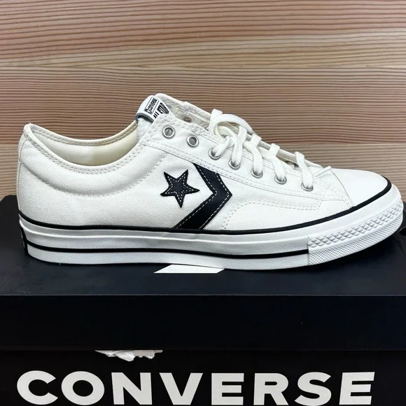 Converse Star Player 76 Low Canvas Shoes  Vtg White A01608C Men Sz 11