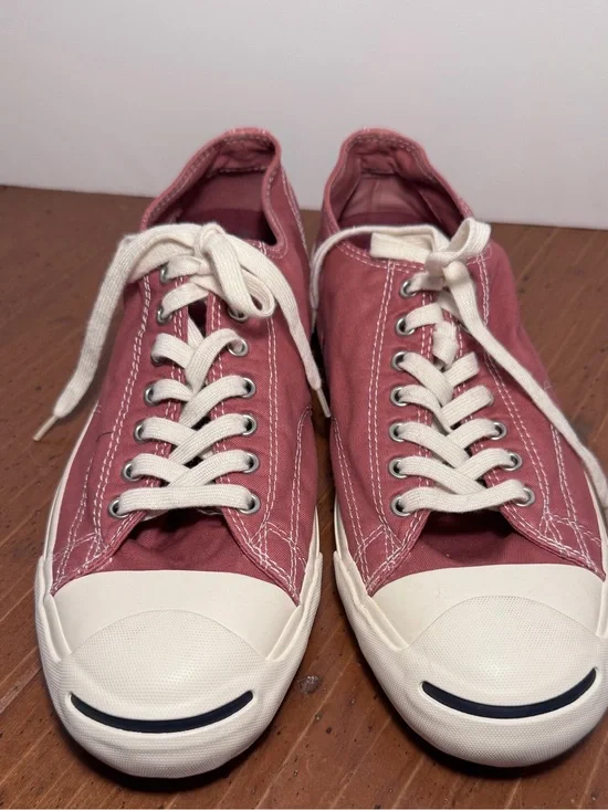 CONVERSE Jack Purcell Canvas Sneakers - Men's Size 12 / Women's 13.5 - Burgundy