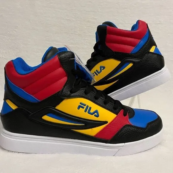 Fila Men's High Top Lifestyle Shoes‎ Sport Multicolor Sneaker Size 10 Sports Blu