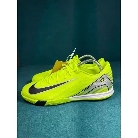 Nike Air Zoom Mercurial Vapor 15 Academy IC Volt Black Indoor Soccer Shoes New M
