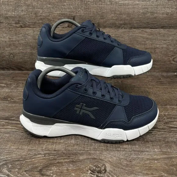 Kuru Quantum 2 Shoes Men's 8.5 Wide Indigo Blue Slate Gray Walking Running
