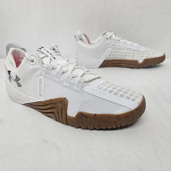 Under Armour TriBase Reign 6 Training Shoes 3027341-100 White Gum Men's Size 10