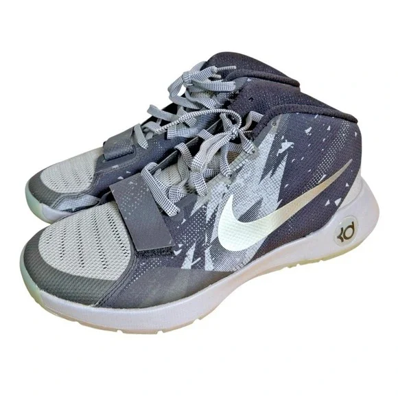 Nike KD‎ Trey 5 III Mens 11 Pre-Owned Basketball Shoes Grey 749379-001 Mid Top