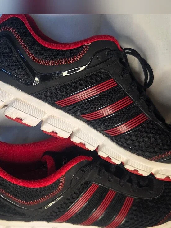 BClimacool Adidas Men’s Sz 14 Black Red Running Athletic Shoe G56548 Lightweight