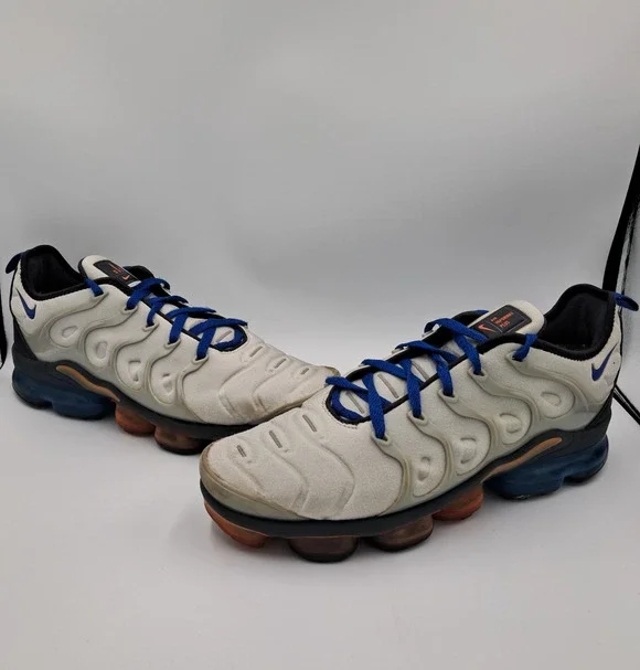 Size 11.5 - Nike Air Vapor Max Plus Metallic Silver Hyper Royal - CU9241-001