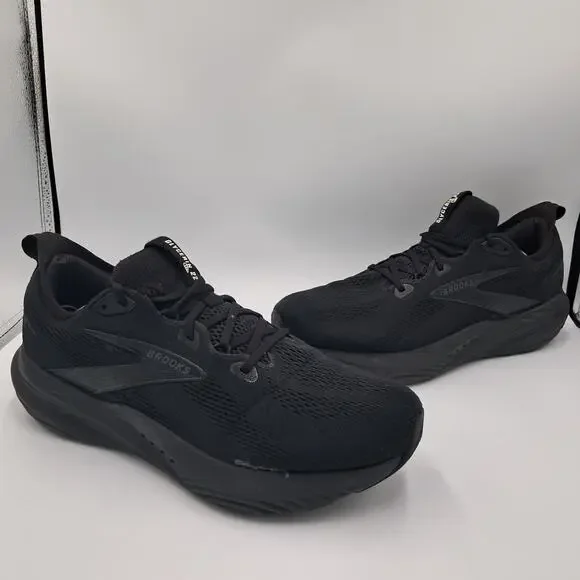 Size 12 - Brooks Glycerin 22 2E Wide Black Black Ebony - 110445-1D-020 MSRP $325