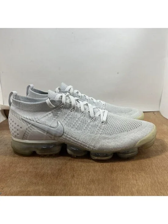Nike Air Vapormax Flyknit Men's 13 Vast Grey OG Athletic Sneakers 942842-105