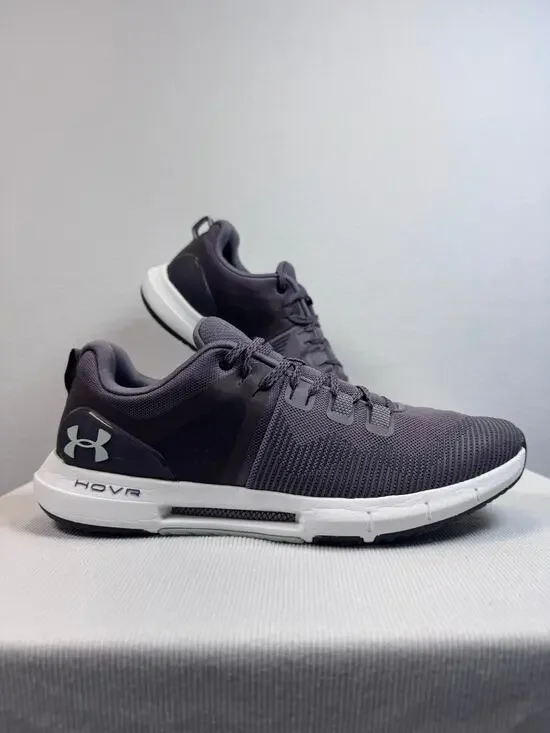 Under Armour HOVR Rise Shoes Womens 10 Mens 8.5-9 Gray Purple 3022208-103