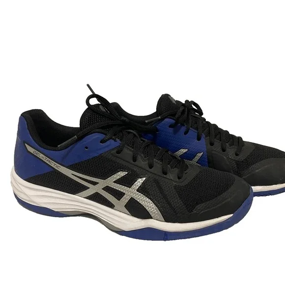 ASICS Gel-Tactic Indoor  Blue Black White Shoes Men's 9.5 Running Jogging‎