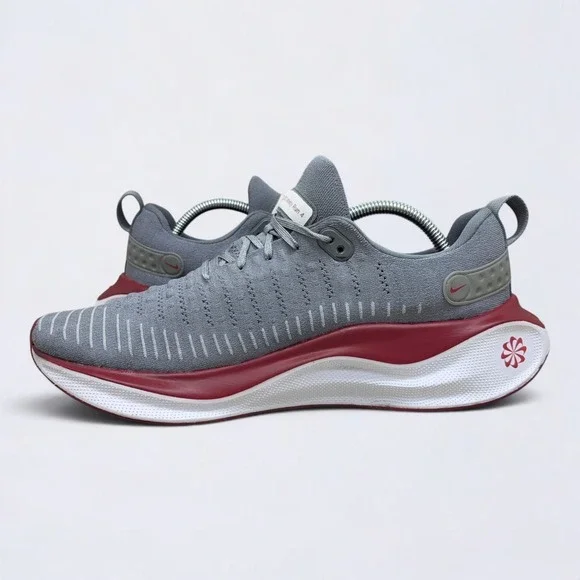 Nike ReactX Infinity Run 4 Mens 11.5 Running Shoes Cool Grey University Red