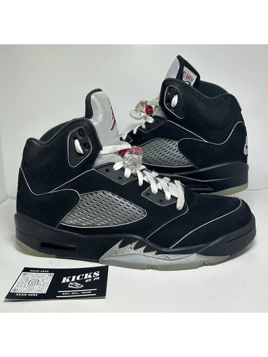Air Jordan 5 Retro OG Black Metallic Reimagined - Size 10.5 - (HF3975-001)