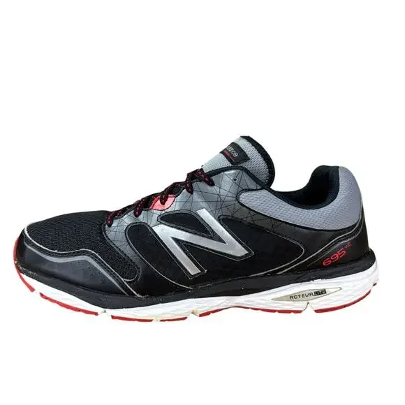 New Balance 695 v2 Mens Running Shoes Size 10.5 Black Red M695BR2 Acteva Lite