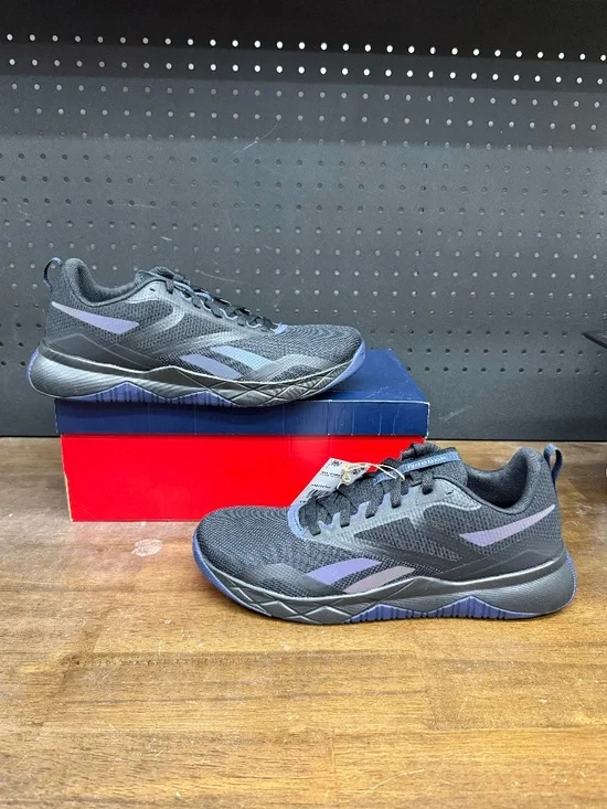 New W/ Box! Men's Reebok NFX 'Black Vector Navy' Athletic Sneakers Size 12
