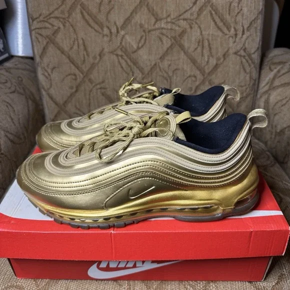 Nike Air‎ Max 97 Olympic Gold Size 11 Great Condition! Pre-owned No Box