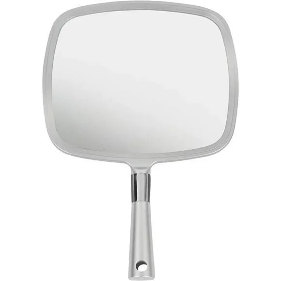Large Hand Mirror with Ergonomic Handle  9