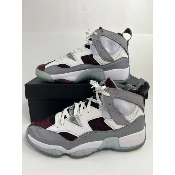 Nike Air Jordan Jumpman Two Trey Men's Size 9 White Cherrywood Red DO1925-103