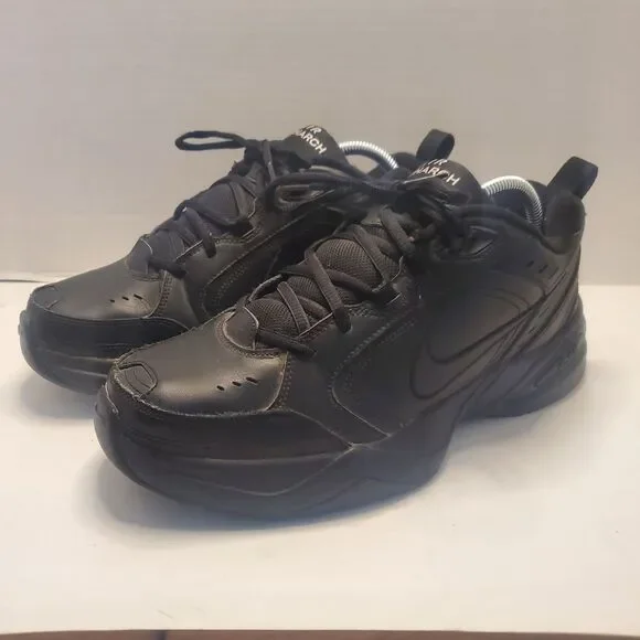 Nike Air Monarch IV Black Sneakers Men’s 10 Running Shoes 415445-001